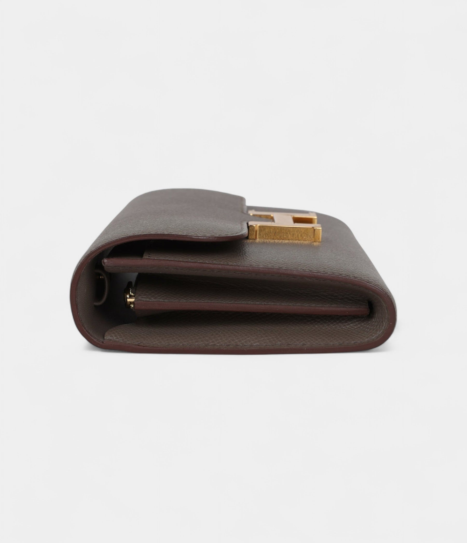 HMConstance Wallet To Go Etain Epsom Leather with Gold Hardware