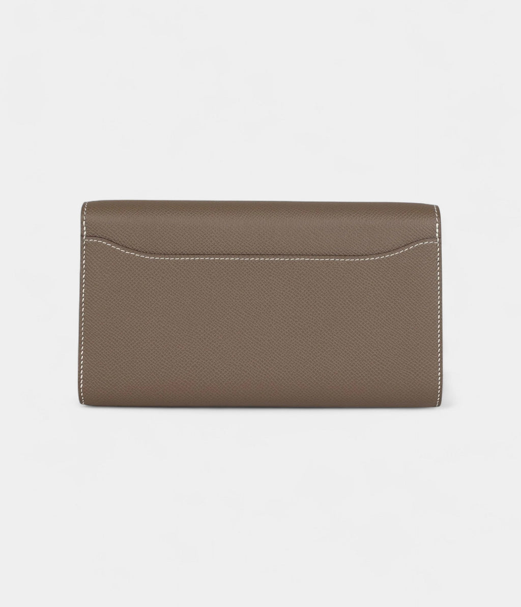 HMConstance Wallet To Go Etoupe Epsom Gold Hardware