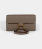 HMConstance Wallet To Go Etoupe Epsom Gold Hardware