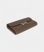 HMConstance Wallet To Go Etoupe Evercolor Leather with Palladium Hardware