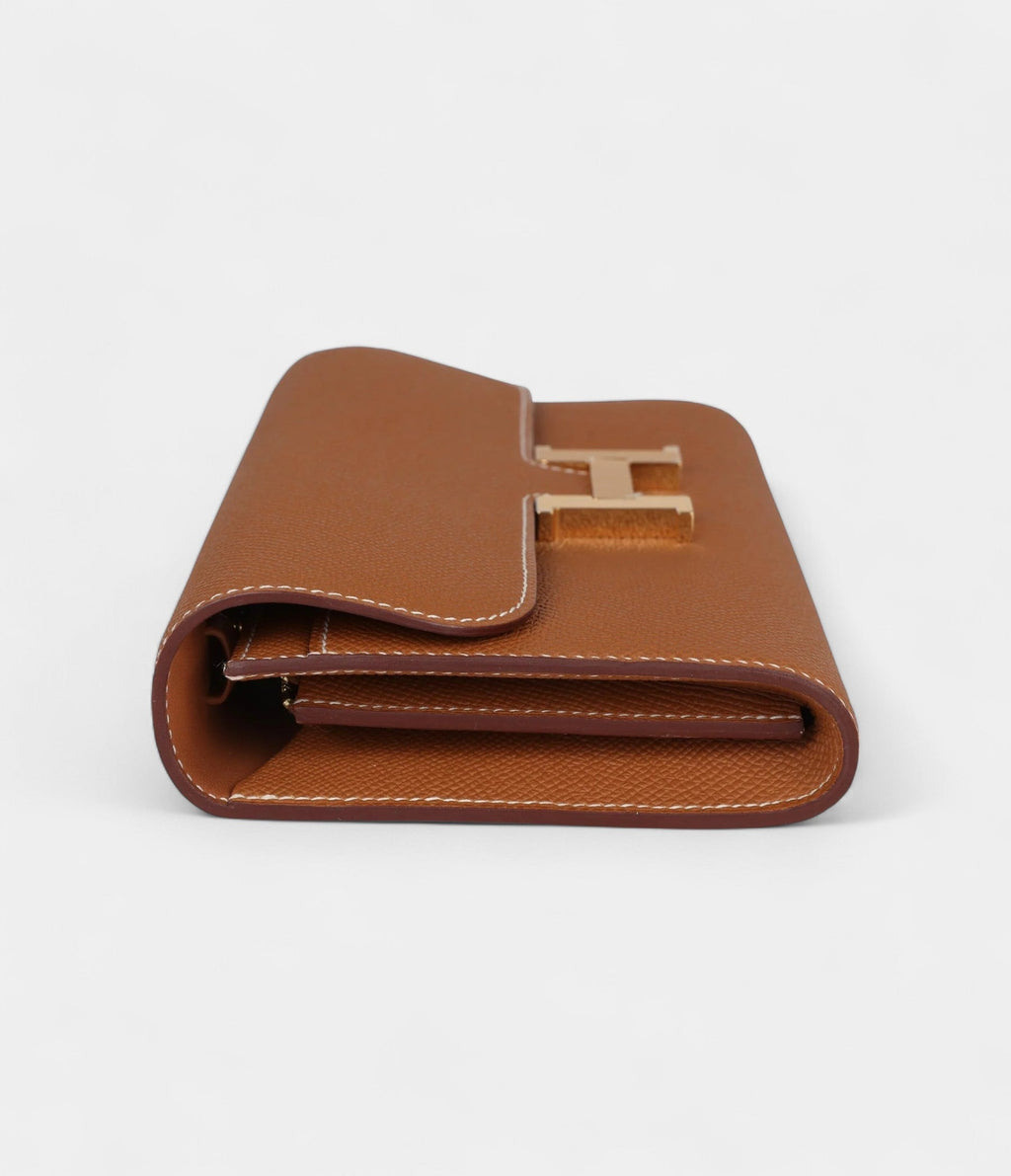 HMConstance Wallet To Go Gold Epsom Gold Hardware