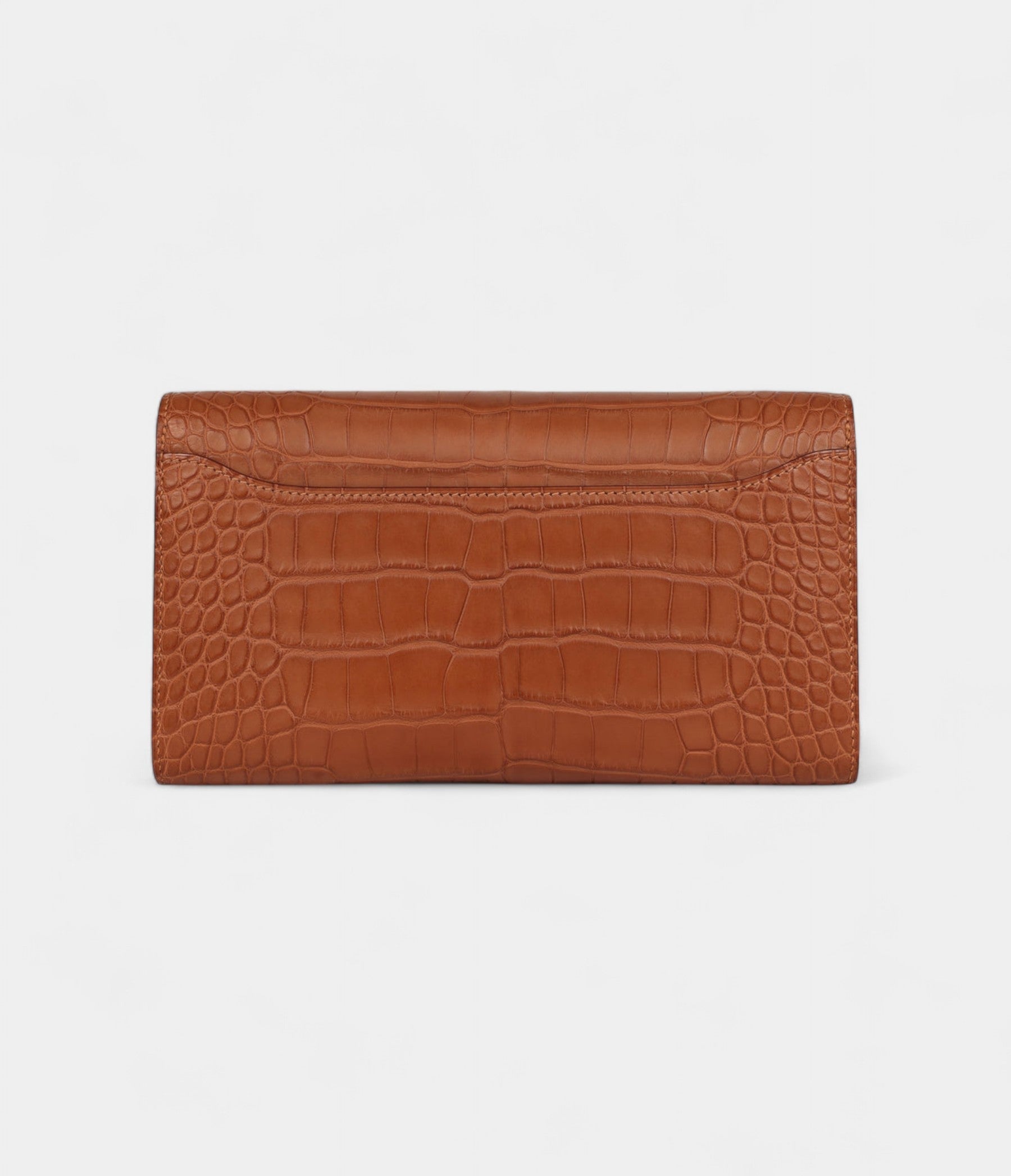 HMConstance Wallet To Go Gold Matte Alligator with Gold Hardware
