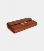 HMConstance Wallet To Go Gold Matte Alligator with Gold Hardware