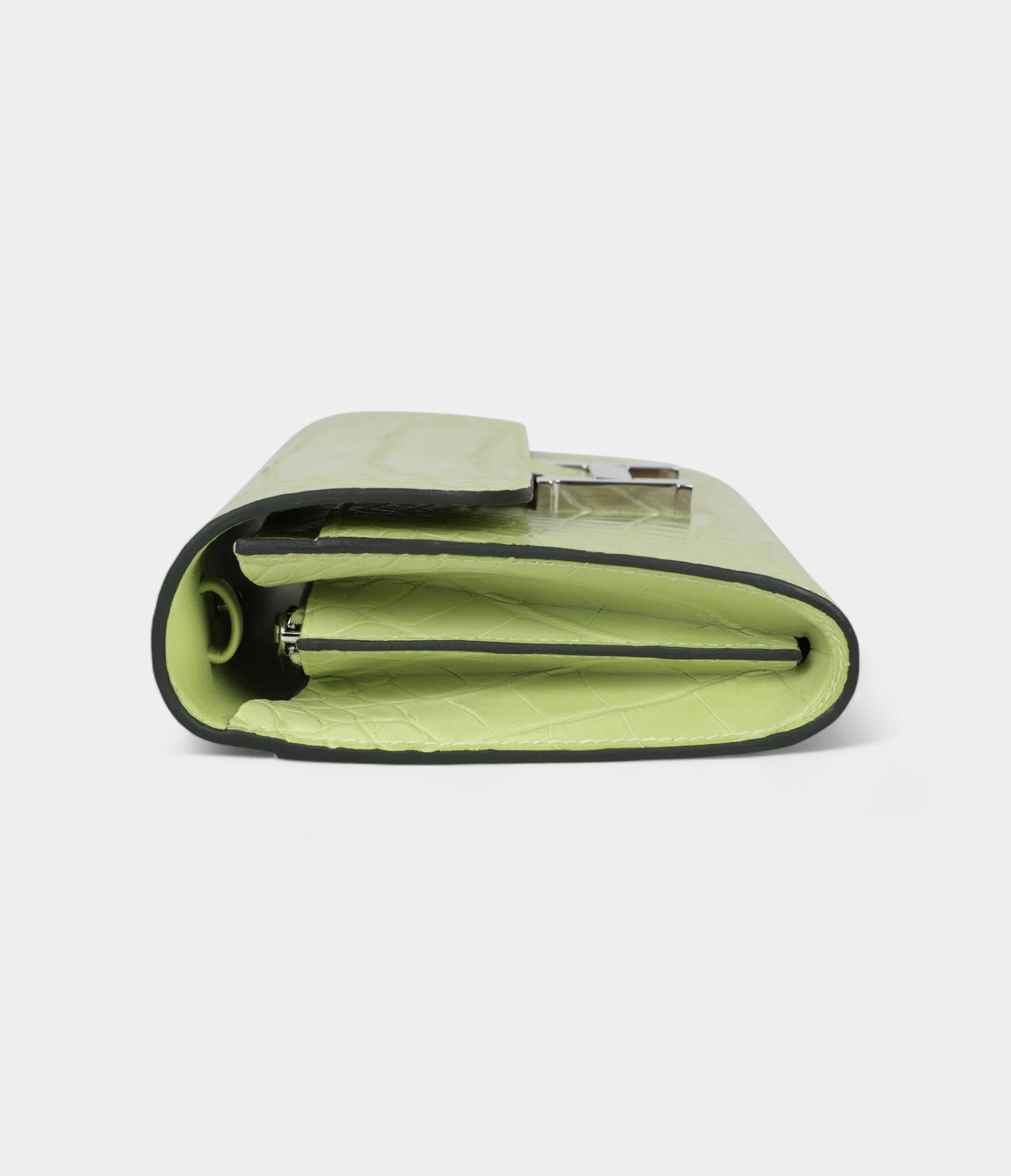 HMConstance Wallet To Go Jaune Bourgeon Matte Alligator Palladium Hardware