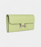 HMConstance Wallet To Go Jaune Bourgeon Matte Alligator Palladium Hardware