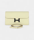 HMConstance Wallet To Go Jaune Milton Epsom Leather with Palladium Hardware