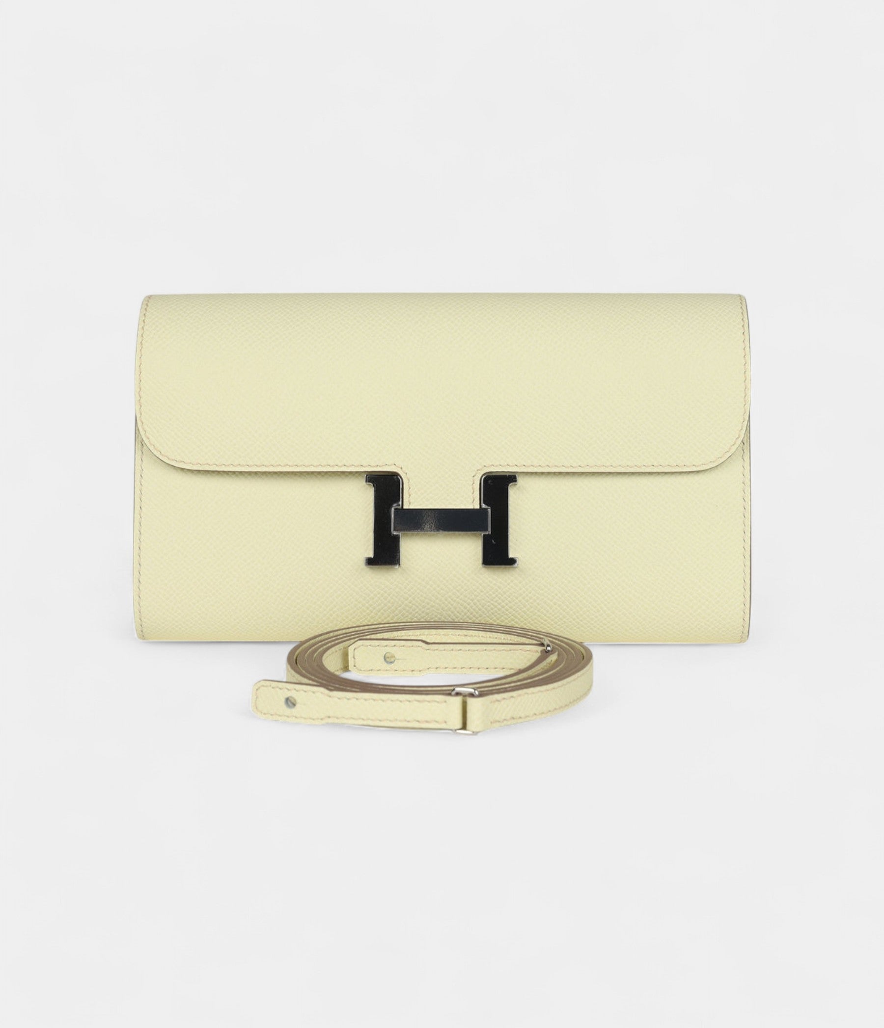 HMConstance Wallet To Go Jaune Milton Epsom Leather with Palladium Hardware