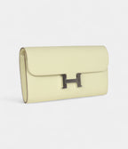 HMConstance Wallet To Go Jaune Milton Epsom Leather with Palladium Hardware