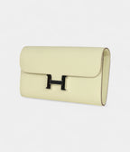HMConstance Wallet To Go Jaune Milton Epsom Leather with Palladium Hardware