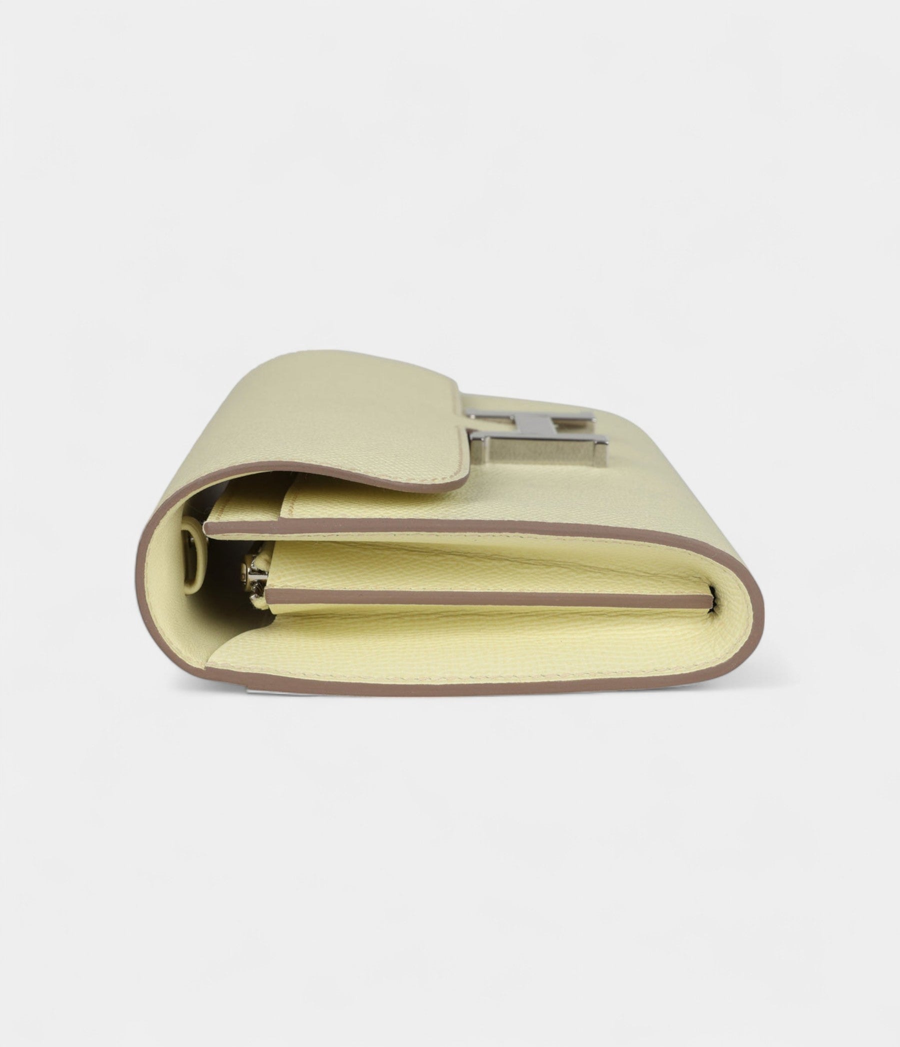 HMConstance Wallet To Go Jaune Milton Epsom Leather with Palladium Hardware