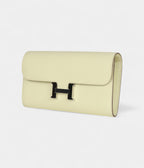 HMConstance Wallet To Go Jaune Milton Epsom Palladium Hardware