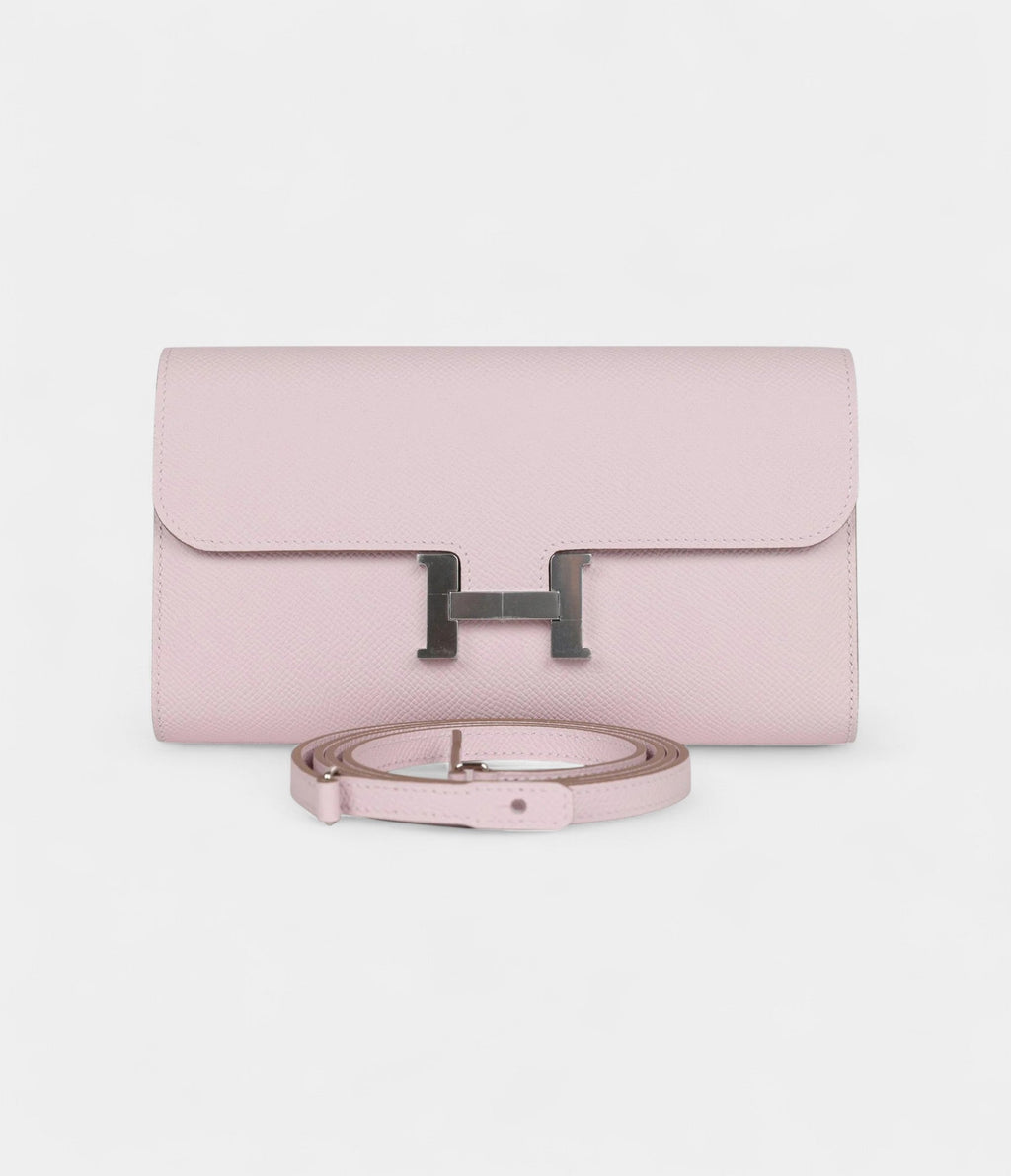 HMConstance Wallet To Go Mauve Pale Epsom Palladium Hardware