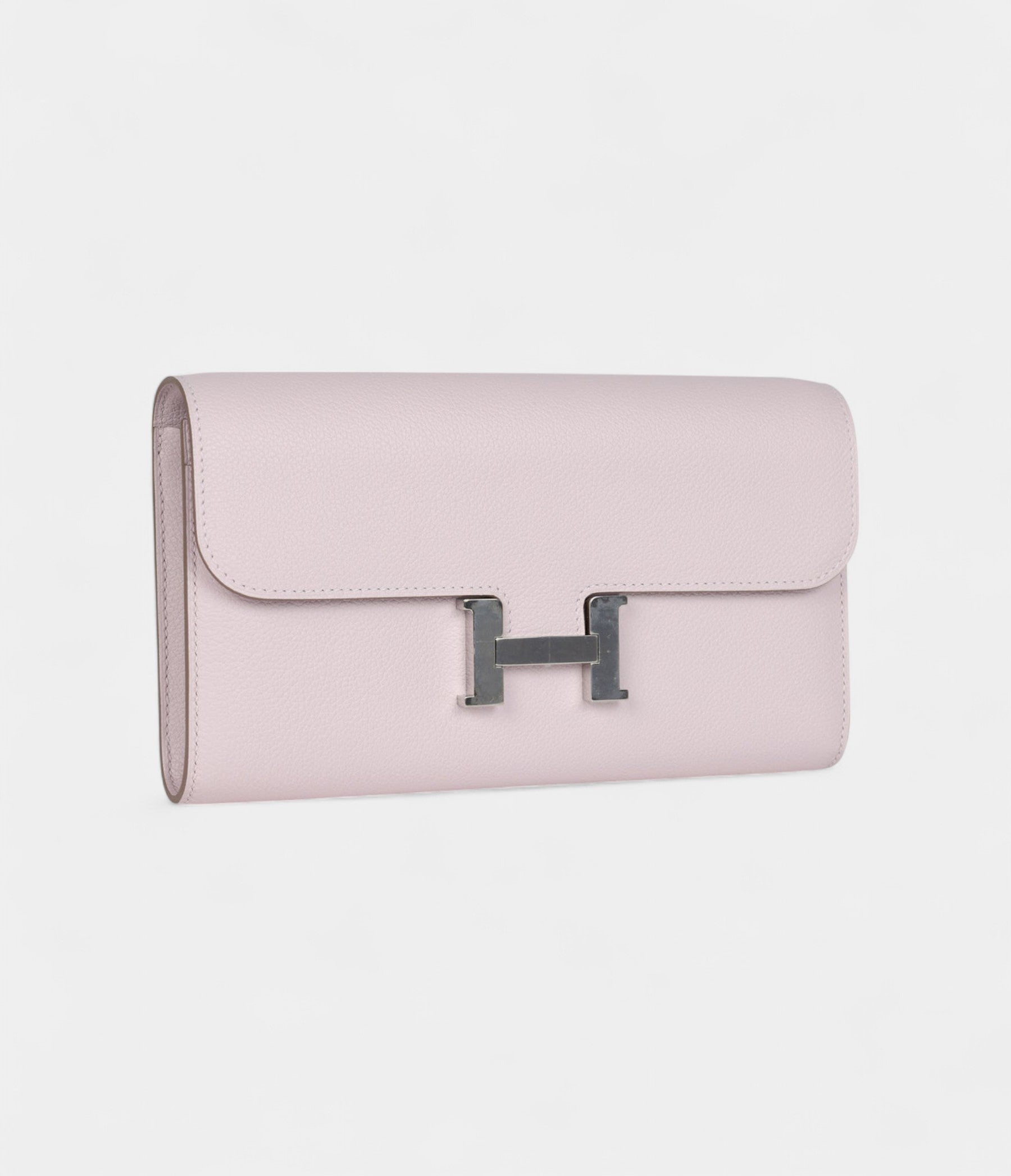HMConstance Wallet To Go Mauve Pale Evercolor Leather with Palladium Hardware