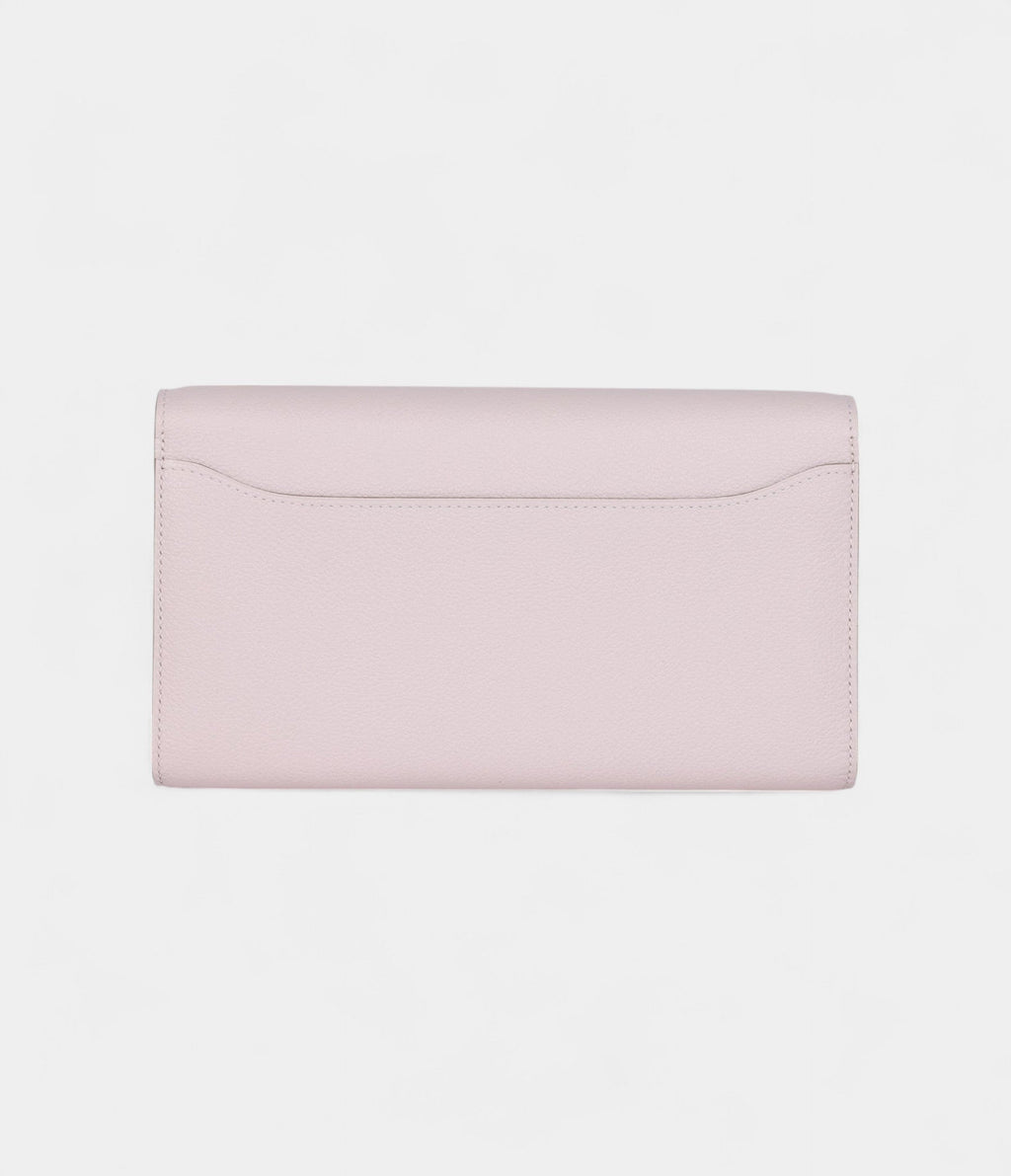 HMConstance Wallet To Go Mauve Pale Evercolor Leather with Palladium Hardware