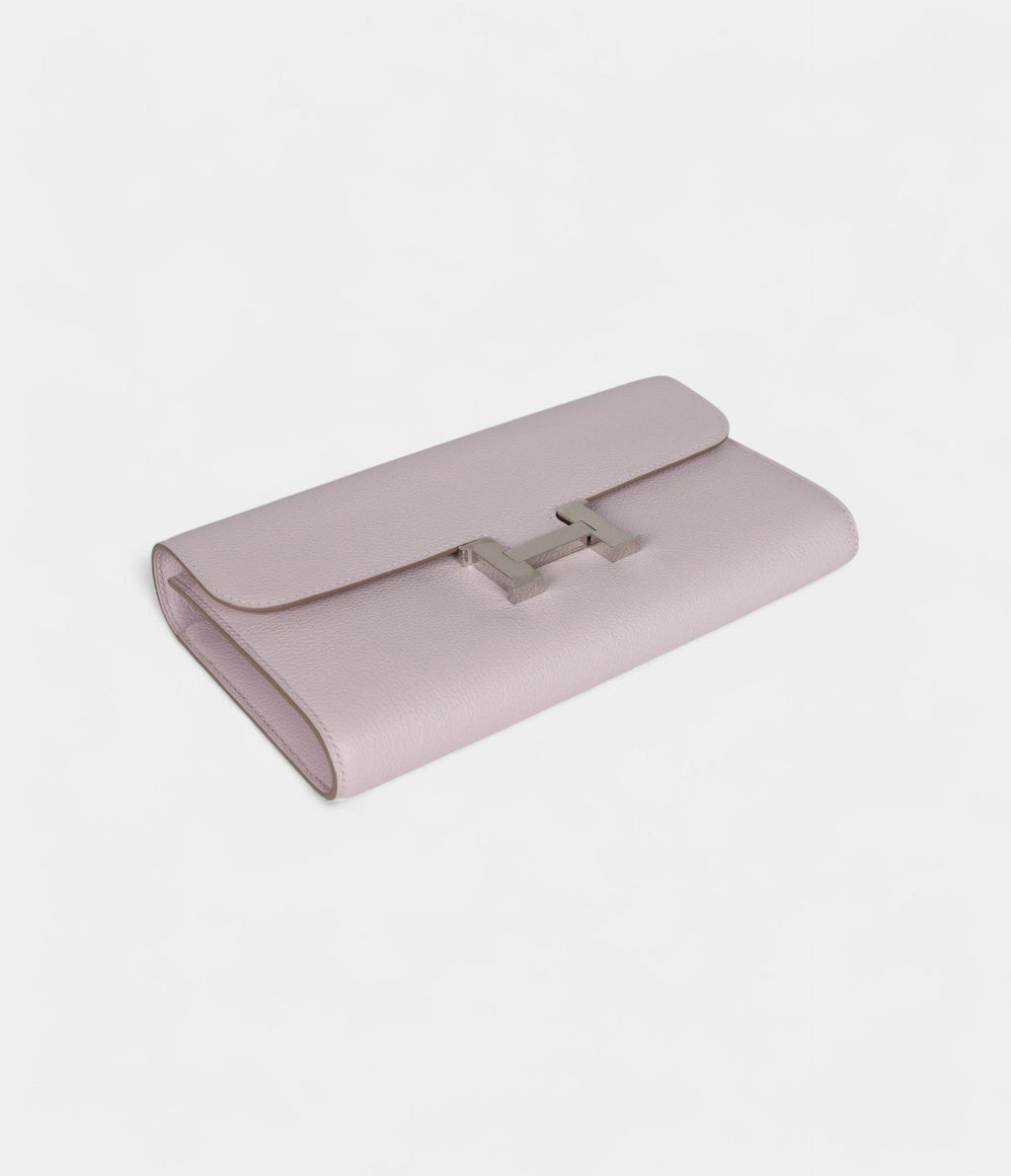 HMConstance Wallet To Go Mauve Pale Evercolor Leather with Palladium Hardware