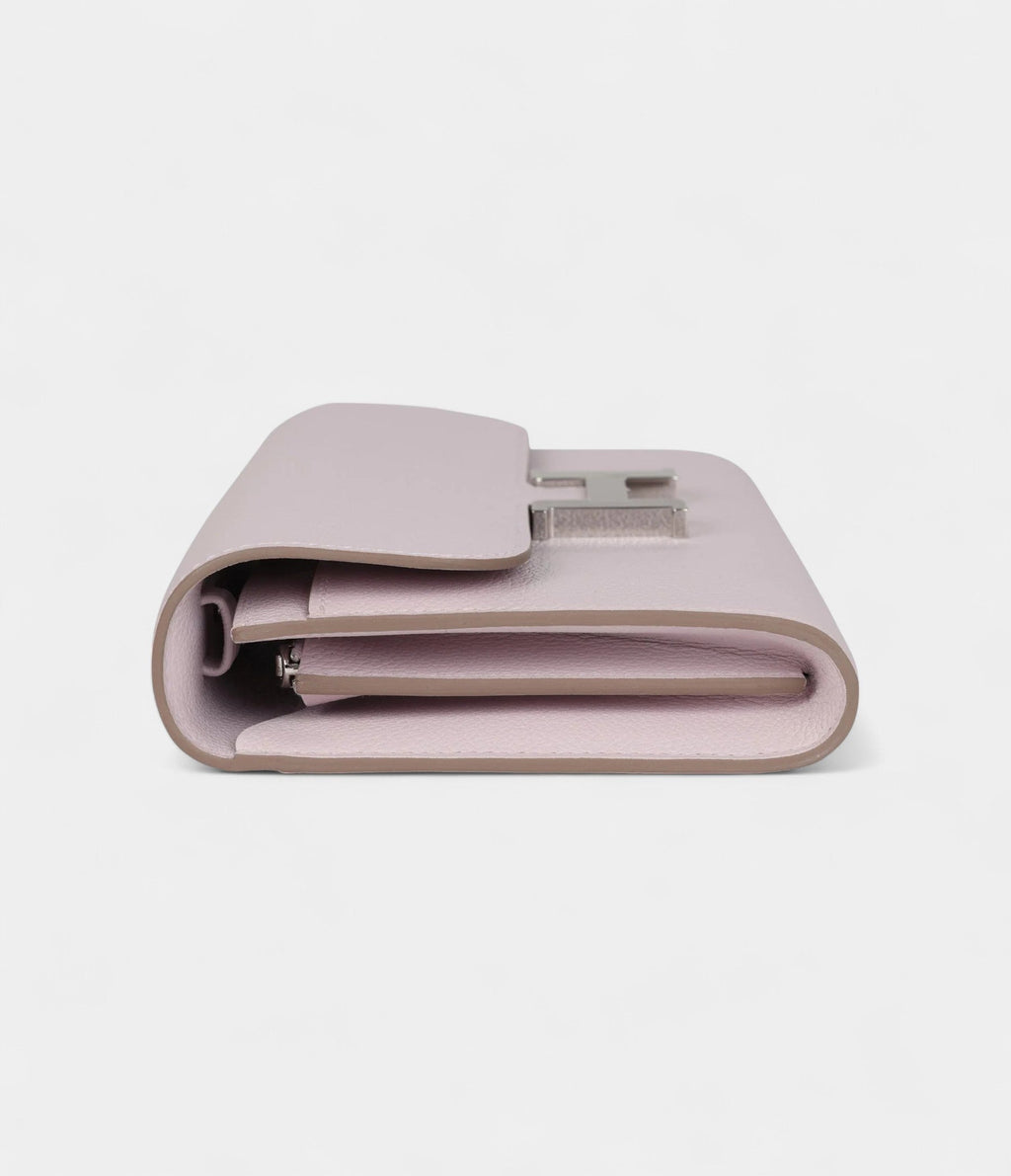 HMConstance Wallet To Go Mauve Pale Evercolor Palladium Hardware