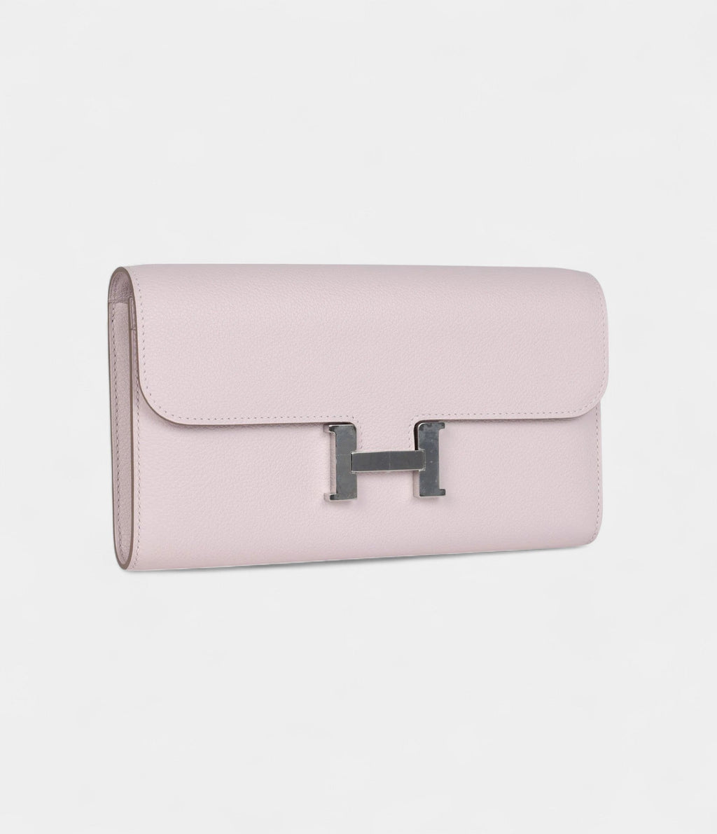 HMConstance Wallet To Go Mauve Pale Evercolor Palladium Hardware
