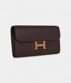 HMConstance Wallet To Go Moka Evercolor Gold Hardware