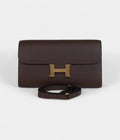 HMConstance Wallet To Go Moka Evercolor Gold Hardware