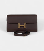 HMConstance Wallet To Go Moka Evercolor Gold Hardware