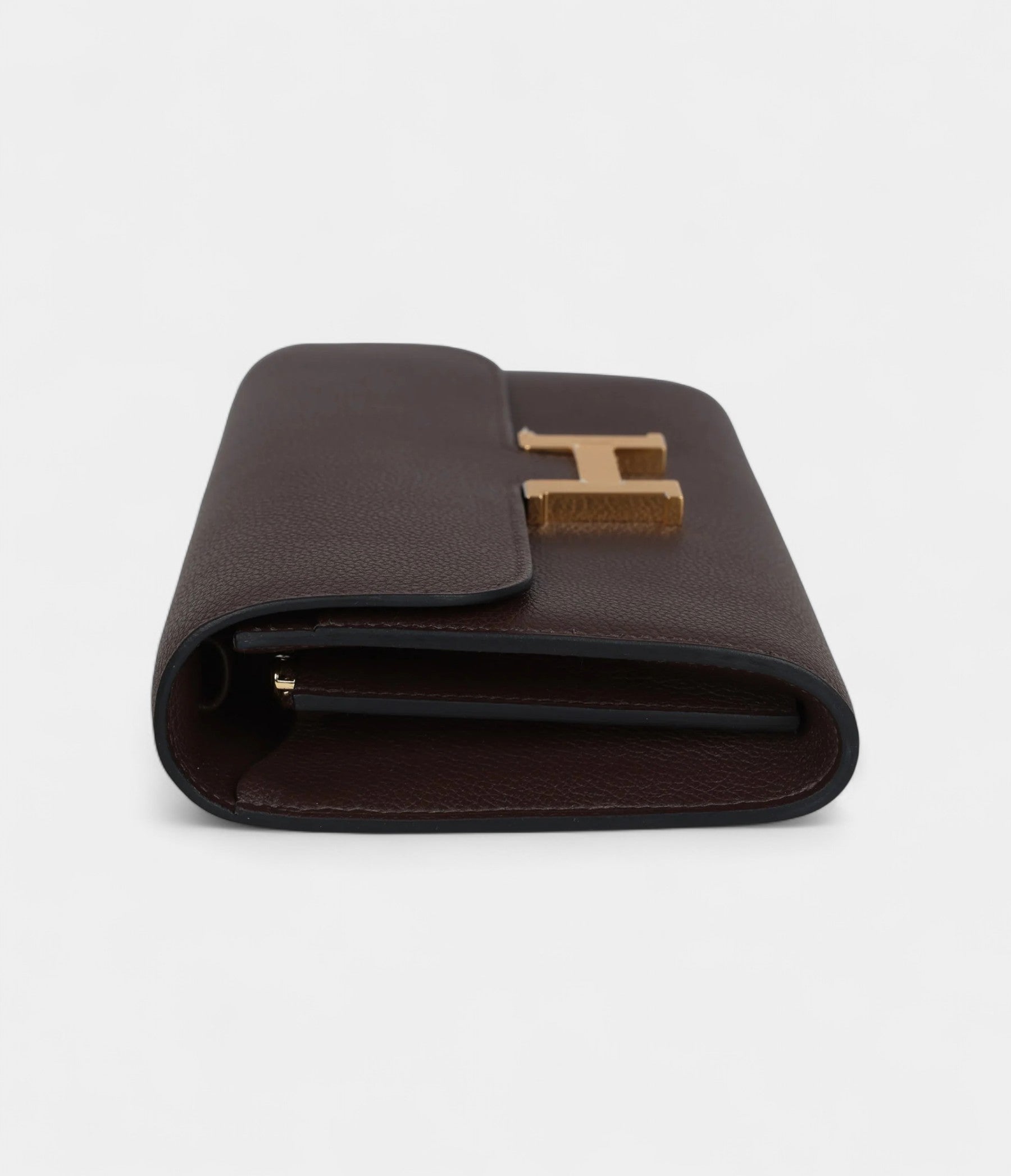 HMConstance Wallet To Go Moka Evercolor Gold Hardware
