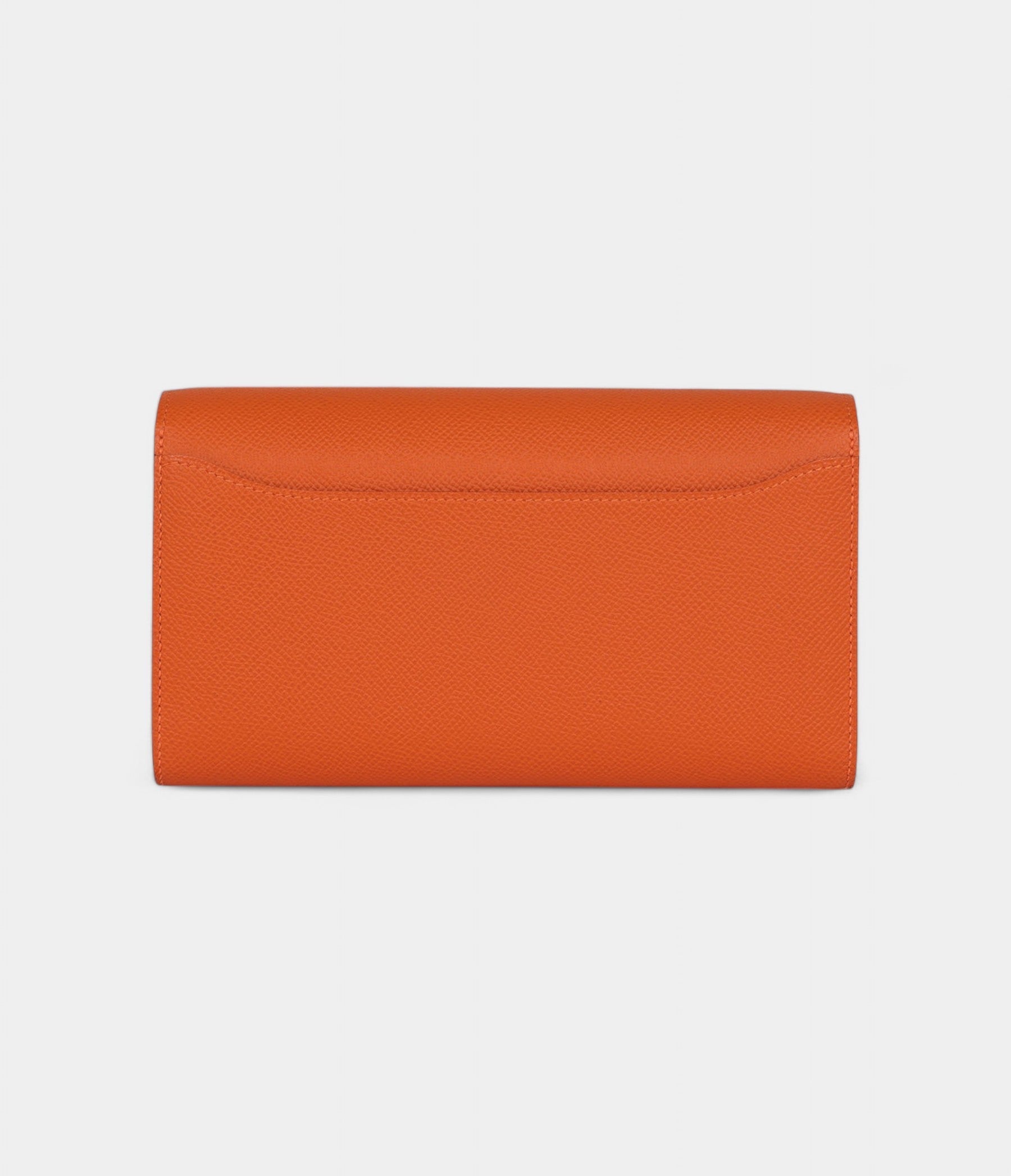 HMConstance Wallet To Go Orange Epsom Leather with Palladium Hardware