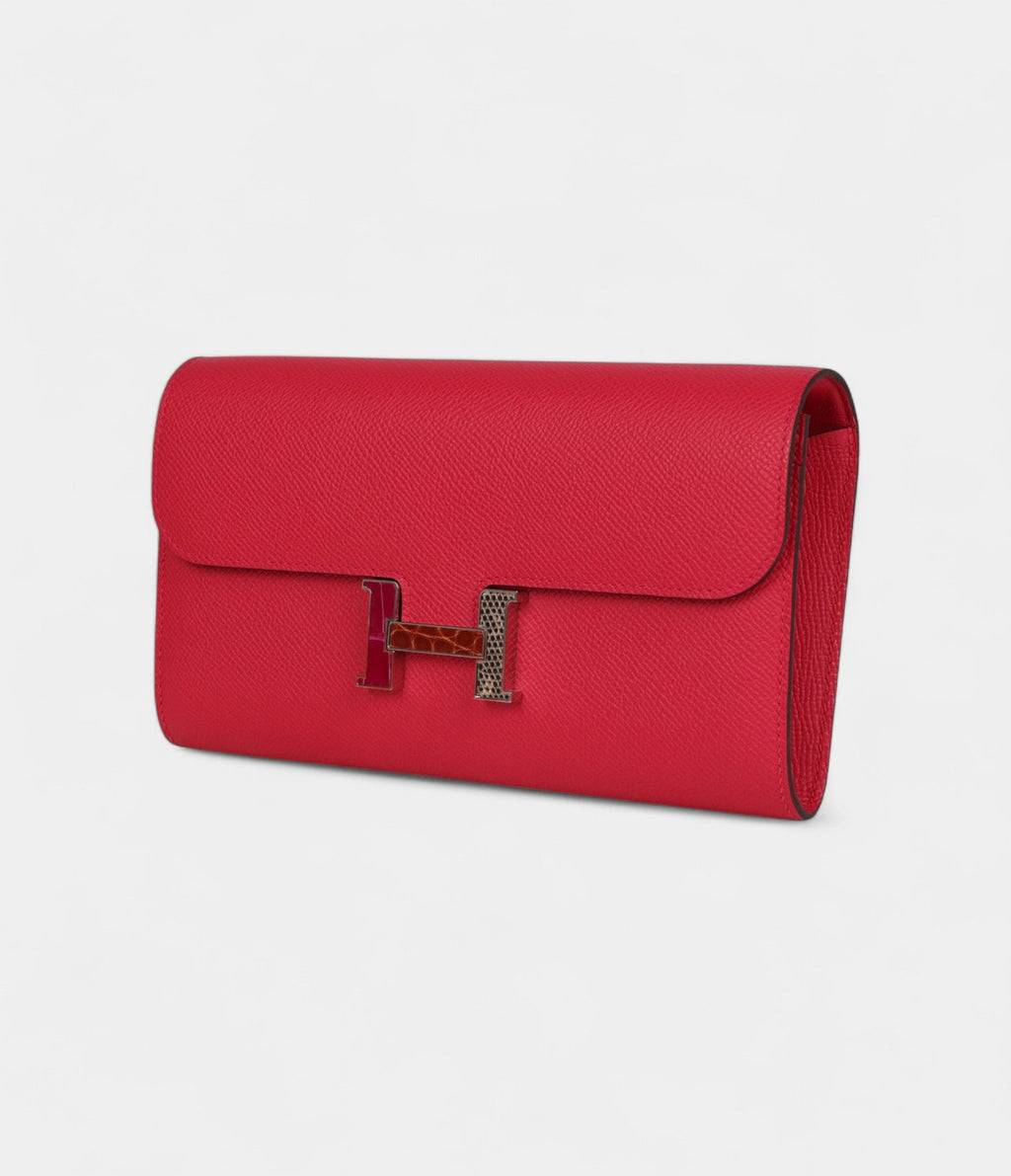 HMConstance Wallet To Go Rose Extreme Marquette Epsom Leather with Palladium Hardware