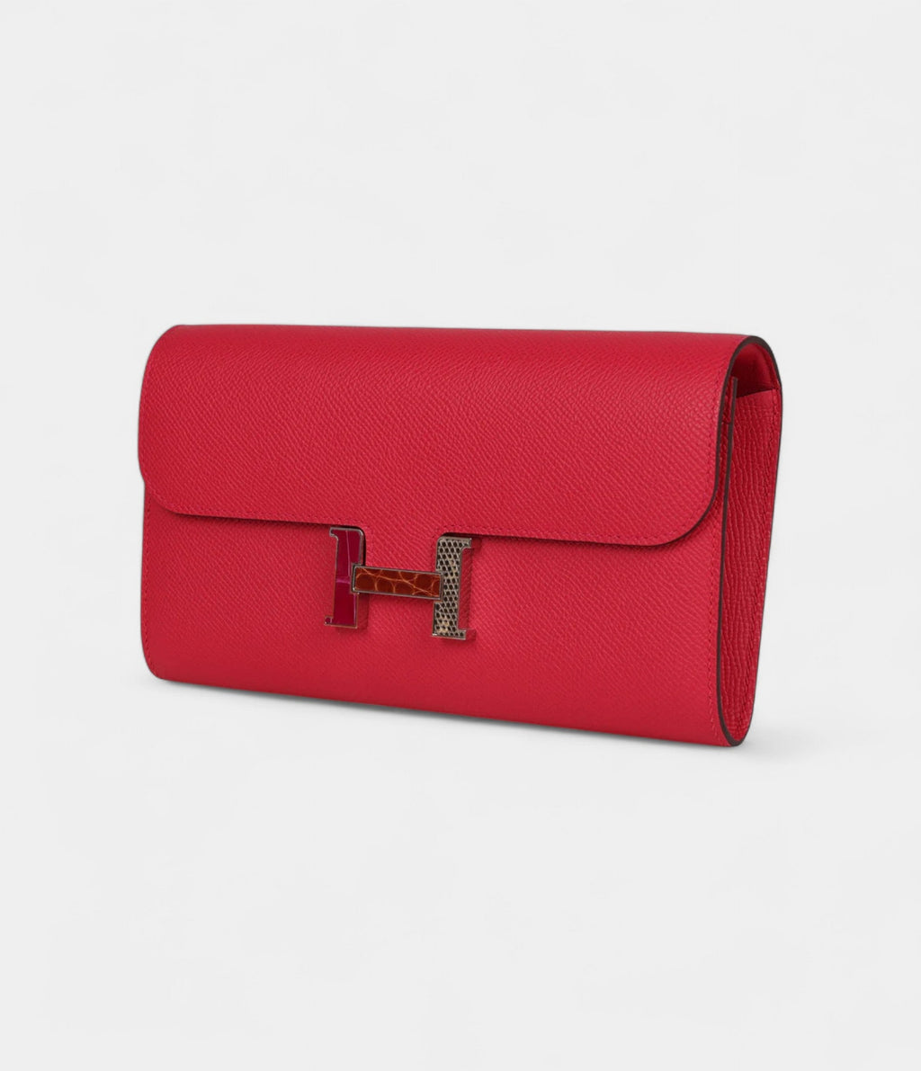 HMConstance Wallet To Go Rose Extreme Marquette Epsom Palladium Hardware