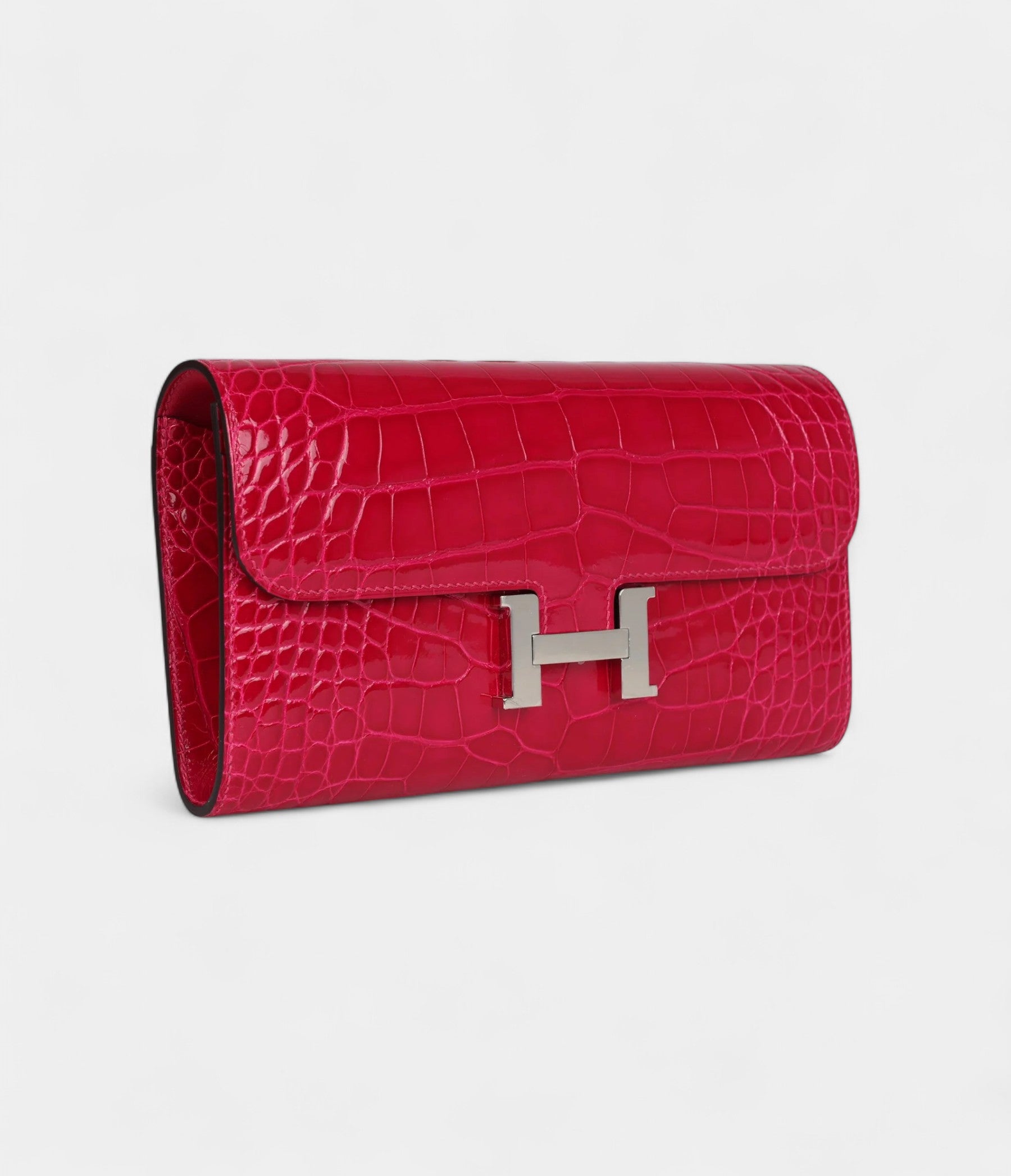 HMConstance Wallet To Go Rose Mexico Shiny Alligator Palladium Hardware