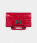 HMConstance Wallet To Go Rose Mexico Shiny Alligator with Palladium Hardware