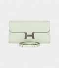 HMConstance Wallet To Go Vert Fizz Epsom Leather with Palladium Hardware