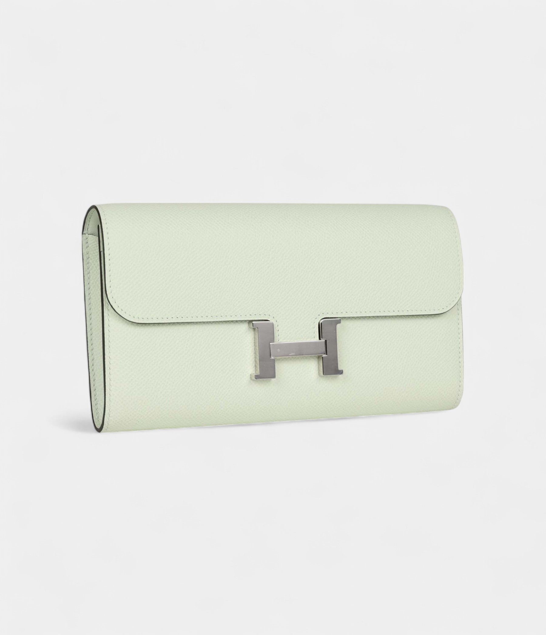 HMConstance Wallet To Go Vert Fizz Epsom Leather with Palladium Hardware
