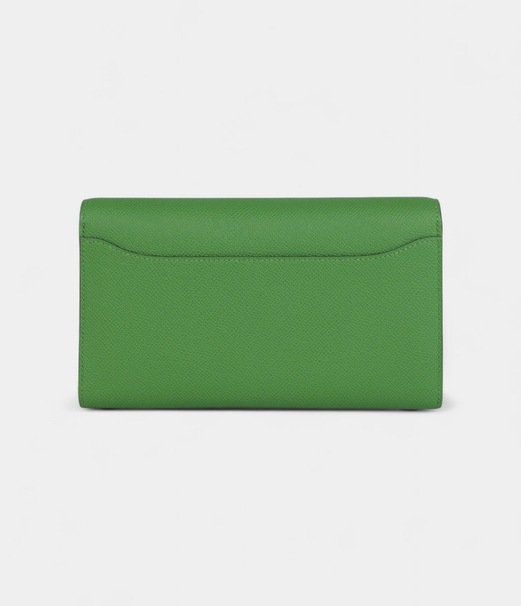 HMConstance Wallet To Go Vert Yucca Epsom Gold Hardware