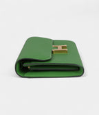 HMConstance Wallet To Go Vert Yucca Epsom Gold Hardware