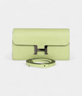 HMConstance Wallet To Go Yellow Bud Matte Alligator with Palladium Hardware
