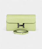HMConstance Wallet To Go Yellow Bud Matte Alligator with Palladium Hardware