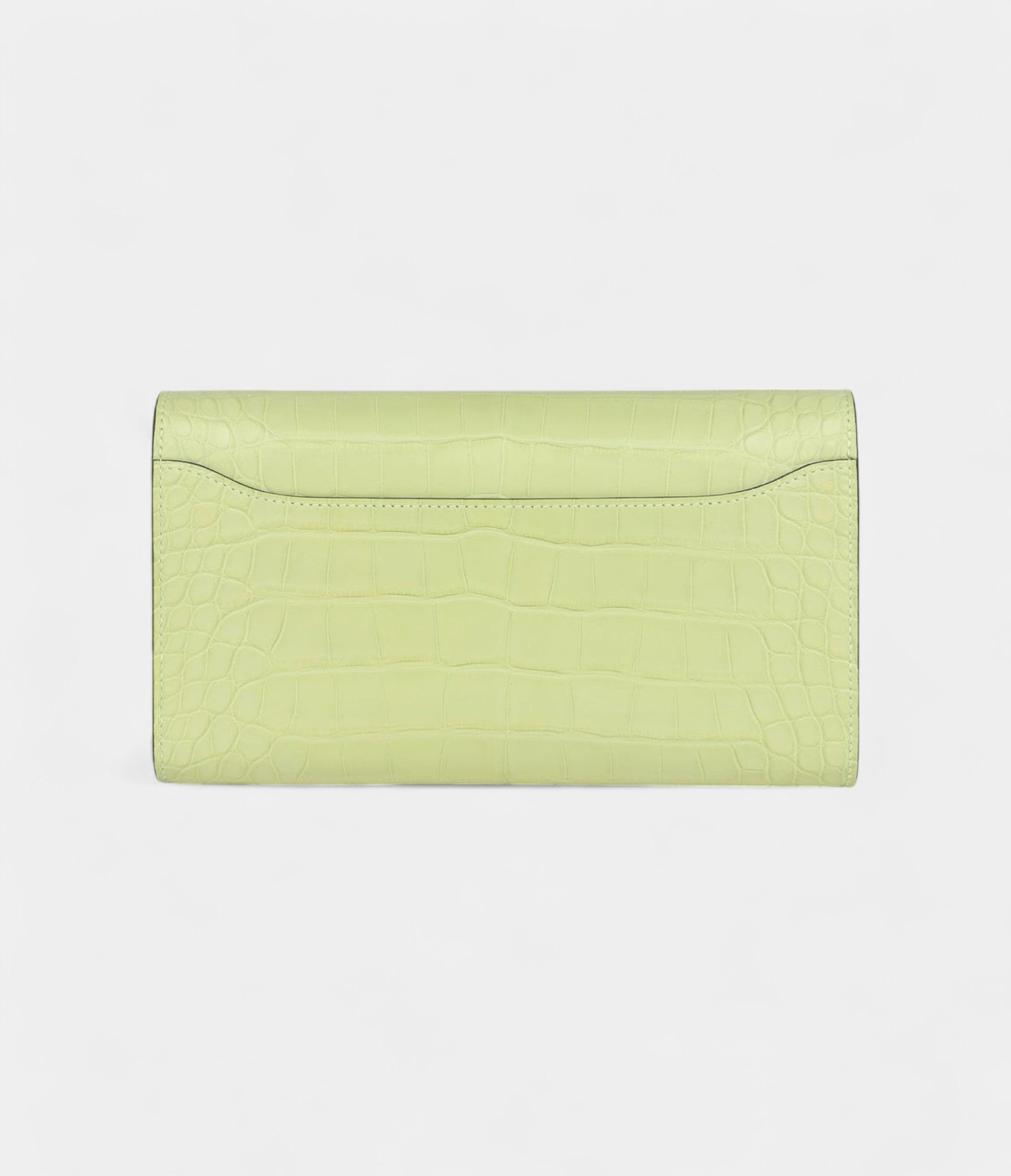 HMConstance Wallet To Go Yellow Bud Matte Alligator with Palladium Hardware