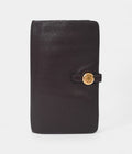 HMDark Purple Clemence Leather Dogon Duo Wallet