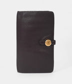 HMDark Purple Clemence Leather Dogon Duo Wallet