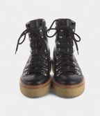HMDiscovery Leather Combat Boots Strength Meets Sophistication