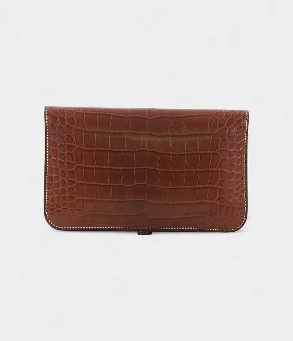 HMDogon Duo Combined Wallet Matte Alligator