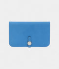 HMDogon Duo Wallet Blue Leather