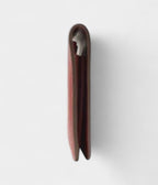 HMDogon Duo Wallet In Red Calfskin Leather
