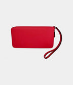 Hermes Epsom Lucky Wrist Azap Leather Pink Red Wallet