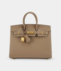 HMEtoupe Epsom Sellier BK 25 Gold Hardware