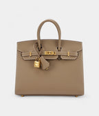HMEtoupe Epsom Sellier BK 25 Gold Hardware