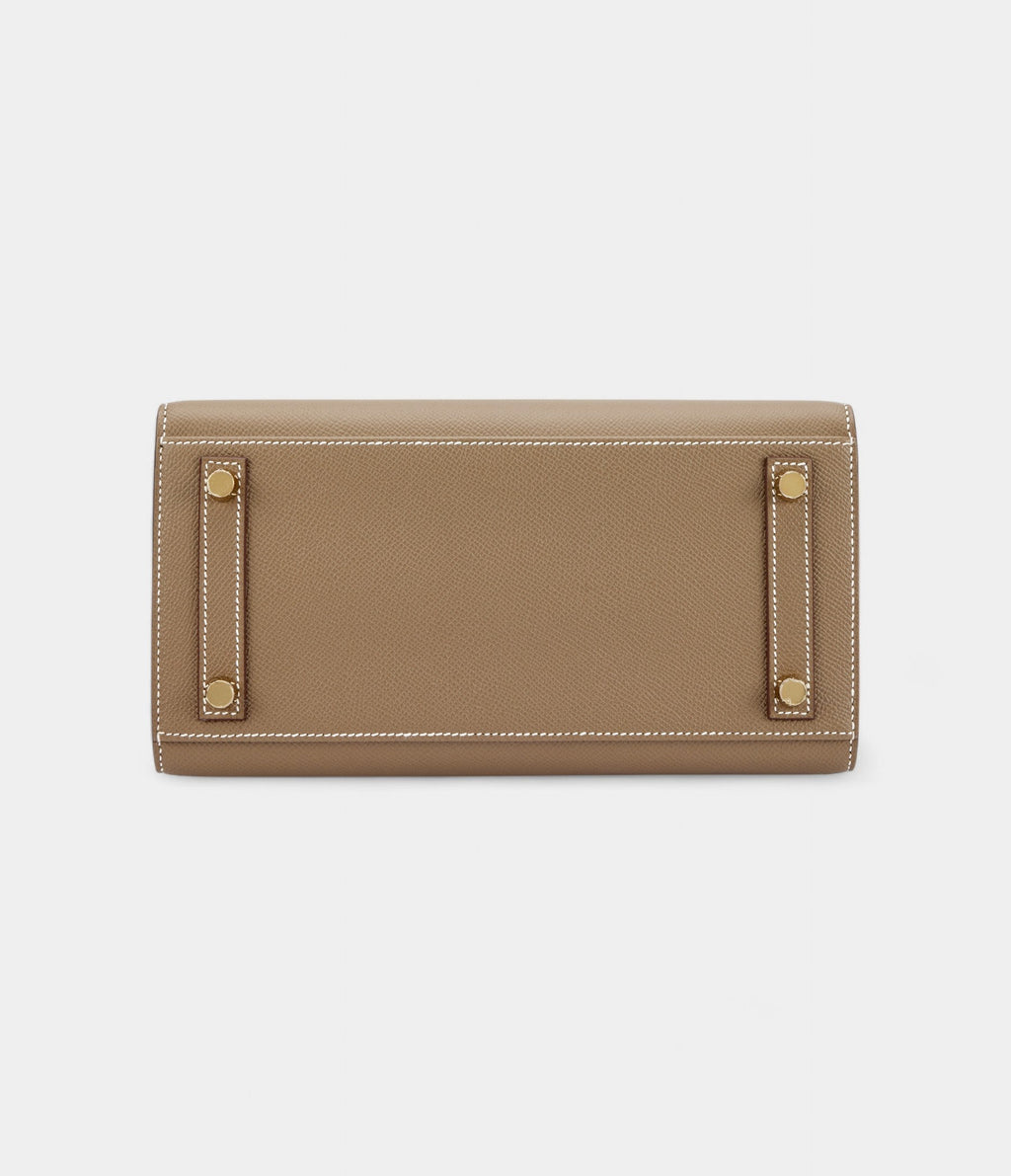 HMEtoupe Epsom Sellier BK 25 Gold Hardware