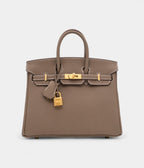 HMEtoupe Togo BK 25 Brushed Gold Hardware