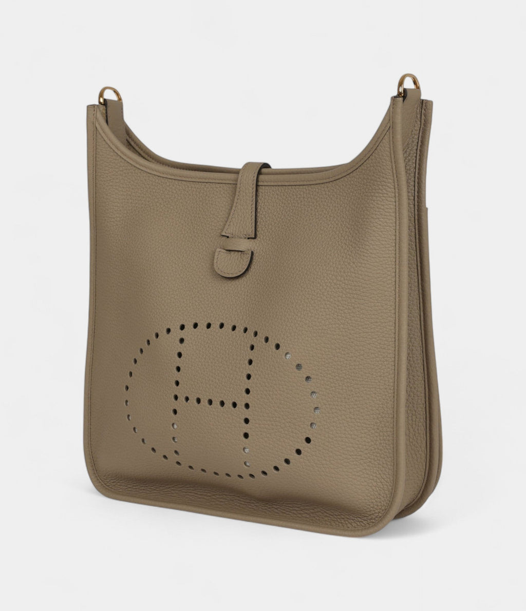 HMEvelyne III PM Beige Marfa Clemence Gold Hardware