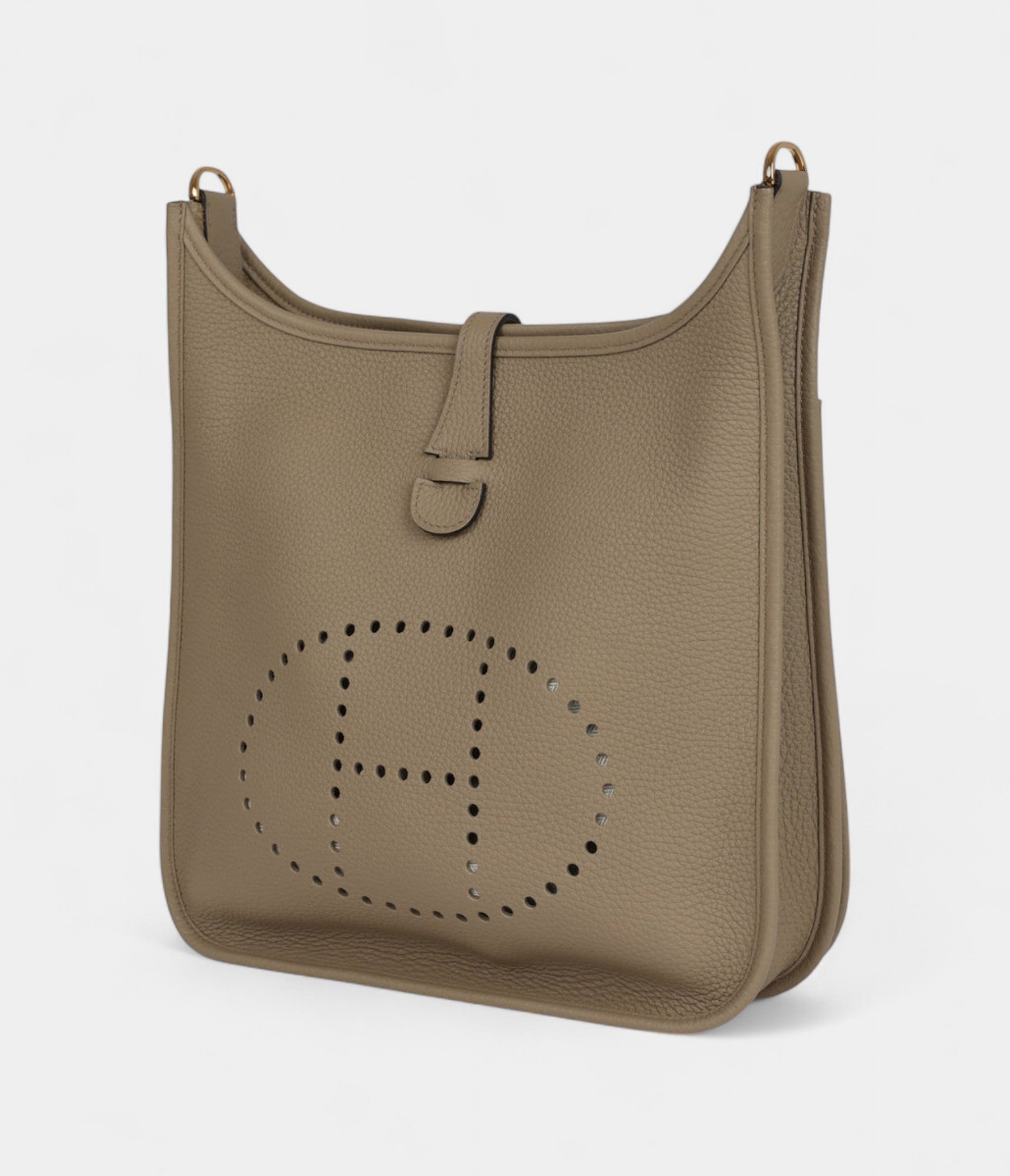 HMEvelyne III PM Beige Marfa Clemence Gold Hardware